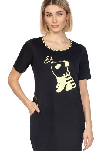 Koszula Regina 125 S-XL kr/r L24 damska czarny M