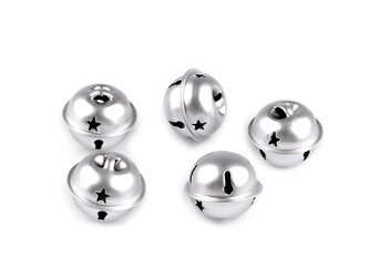 Rolničky Ø24 mm, 30 mm - 10 ks - 1 (Ø24 mm) stříbrná