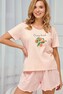 Piżama Taro Darcia 3322 kr/r M-XL W25 damska pomarańczowy jasny XL