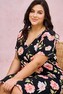 Koszula Taro Peony 3160 kr/r 2XL-3XL L24 damska czarny-kwiaty 3XL