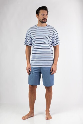 Piżama Regina 479 kr/r 2XL W25 męska niebieski XXL