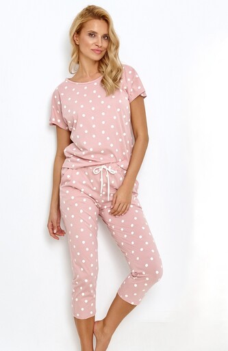 Piżama Taro Chloe 2860 kr/r S-XL L24 damska różowy pudrowy M