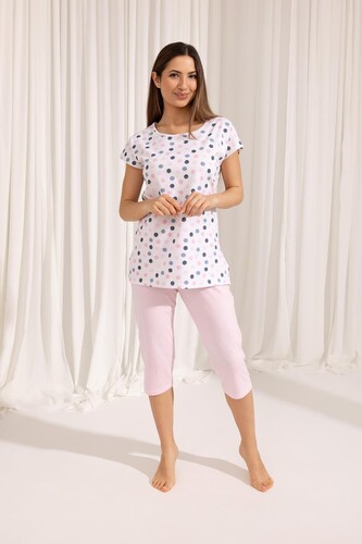 Piżama Regina 690 kr/r M-XL W25 damska ecru XL