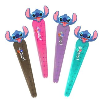 Colorino školní pravítko Stitch Black - mix barev Colorino školní pravítko Stitch Black - mix barev