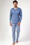 Piżama Regina 471 dł/r 2XL Z24/25 męska niebieski XXL