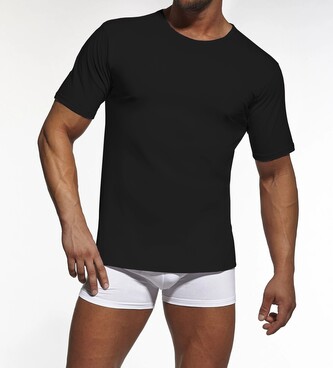 Koszulka Cornette 202 New kr/r S-2XL czarny L