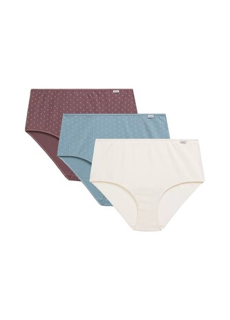 Figi Atlantic 3LP-223 Maxi A'3 M-2XL rose jasny-ecru-szmaragdowy XL