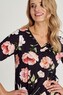 Koszula Taro Peony 3134 kr/r S-XL L24 damska czarny-kwiaty M