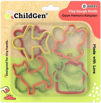 Foremki do modelowania ciastoliny 8szt.