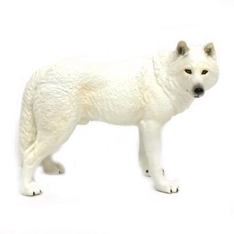E - Figurka Vlk bílý 12 cm