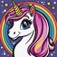 Malowanie po numerach - Tęczowy jednorożec Kids