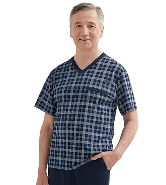 Piżama Martel 419 Marek I kr/r M-3XL granatowy ciemny XL