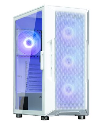 Zalman skříň I3 Neo ARGB white ATX 4x120 ARGB fan 2xUSB 3.0 1xUSB 2.0 prosklená bočnice mesh panel bílá