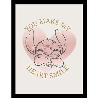 Obraz na zeď - Stitch - Heart Smile, 34.3 x 44.5 cm
