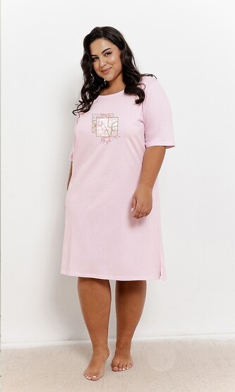 Koszula Taro Isla 3365 kr/r 4XL-6XL W25 damska różowy jasny 4XL