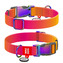 WAUDOG obojek nylon Gradient Oranžo-růžový QR (M/28-40cm/2cm)