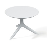 Nízký kulatý stůl RIMO 593x570x405 - barva: bílá
