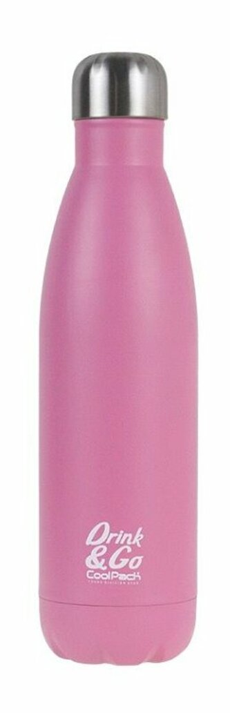 Bidon termiczny metalowy, termos 500ml różowy CoolPack butelka na wodę