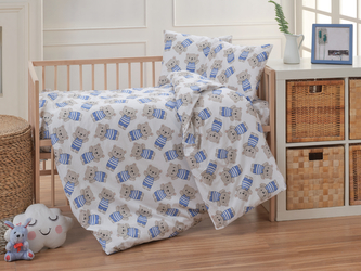 Krepové dětské povlečení 140x200, 70x90cm Medvídek