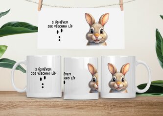 Hrneček čumáček 330ml porcelán Králík Hrneček čumáček 330ml porcelán Králík