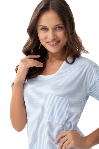 Koszula Luna 206 kr/r 3XL damska niebieski 3XL