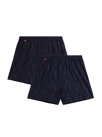 Bokserki Atlantic 2MBX-074 A'2 S-2XL granatowy L