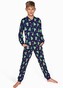 Kombinezon Cornette Kids Boy 185/168 Christmas Tree 2 dł/r 86-128 granatowy 110-116