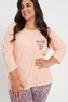 Piżama Taro Melissa 3010 3/4 2XL-3XL Z24 damska brzoskwiniowy 3XL