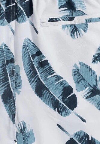 Szorty kąpielowe Atlantic KMB-218/01 M-2XL biały L