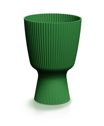 Květináč MILLY ROUND 18,8 cm - barva: tmavě zelená