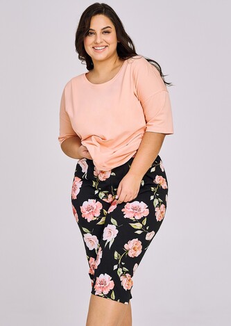 Piżama Taro Margot 3161 3/4 2XL-4XL L24 damska morelowy XXL