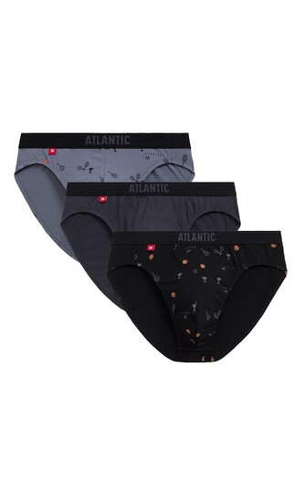 Slipy Atlantic 3MP-171 A'3 S-2XL czarny-grafitowy-niebieski S