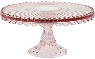 Skleněný etažér na dorty Alice Pale Pink