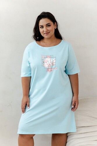 Koszula Taro Isla 3365 kr/r 4XL-6XL W25 damska turkusowy 5XL