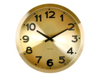 Nástěnné hodiny Gold Station 39,5 cm Karlsson *