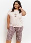 Piżama Taro Chrissy 3362 kr/r 2XL-3XL W25 damska beżowy XXL
