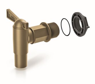 Kohoutek k sudu na dešťovou vodu CANTAP 2 - barva: zlatá