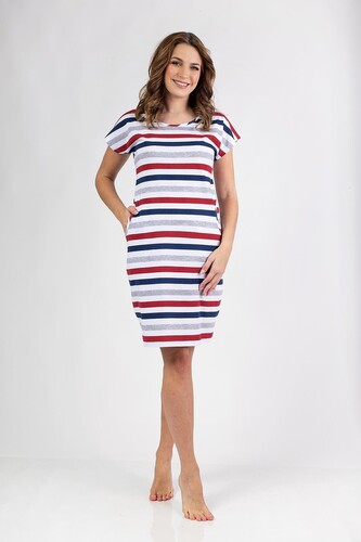 Koszula Regina 146 kr/r S-XL W25 damska szary-bordowy M