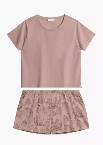 Piżama Atlantic NLP-489 S-XL pudrowy L