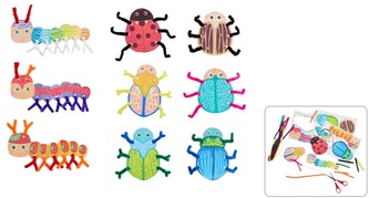 Haba Craft Kit Kreatívna sada Prvé tvorenie s chlpatými drôtikmi Chrobáčiky a stonožky Haba Craft Kit Kreatívna sada Prvé tvorenie s chlpatými drôtikmi Chrobáčiky a stonožky