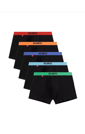 Bokserki Atlantic 5SMH-004/25 A'5 S-2XL czarny XXL