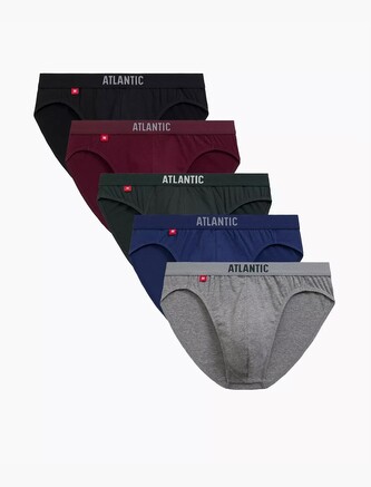 Slipy Atlantic 5SMP-004/24 A'5 M-2XL czarny-szary melanż-zielony L