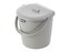 NÁSTĚNNÉ PLASTOVÉ VĚDRO S VÍKEM 11L SVĚTLE ŠEDÉ -BEN