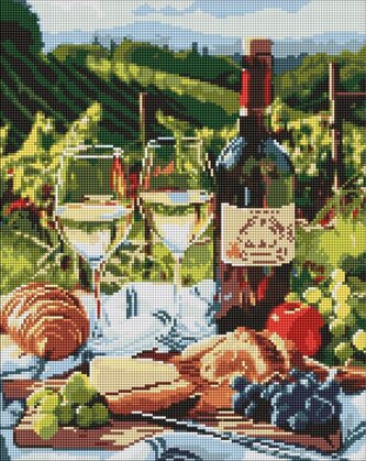 Doamentowa mozaika - Południowa uczta 40x50cm