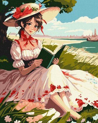 Malowanie po numerach - Czytanie 40x50cm