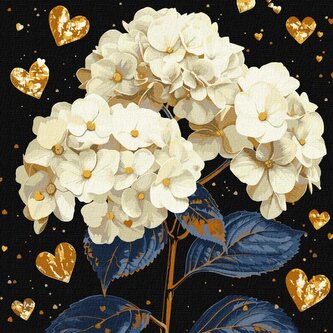 Malowanie po numerach - Wspaniałe kwiaty 40x40cm