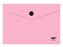 Teczka kopertowa A6 na zatrzask różowa