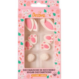 Cukrová dekorace zajíček 10ks - Decora