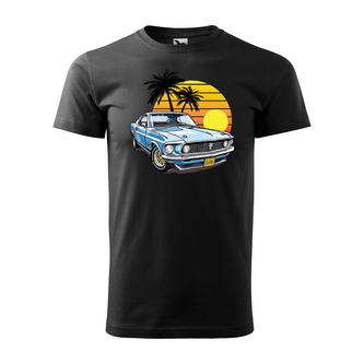 Tričko s potiskem Car Sunshine: černé S