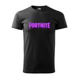 Tričko s potiskem Fortnite Pink: černé 4XL